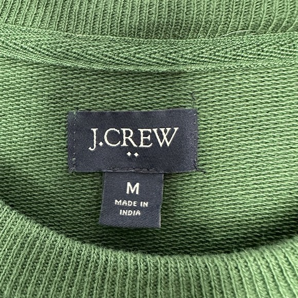 J Crew Sweatshirt Green Crewneck Golden Retriever Dog Graphic Medium - Picture 3 of 9